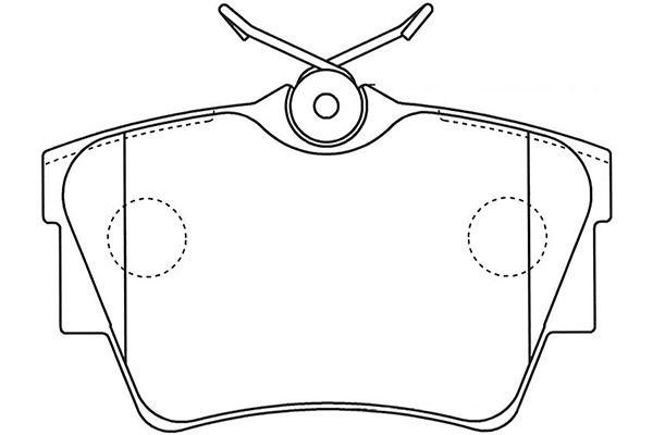 KAVO PARTS Fékbetét, mind BP-6608_KP