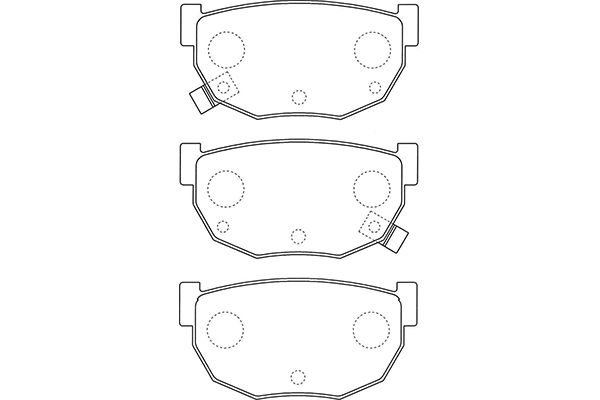 KAVO PARTS Fékbetét, mind BP-6609_KP