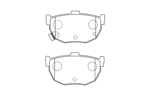 KAVO PARTS Fékbetét, mind BP-6617_KP