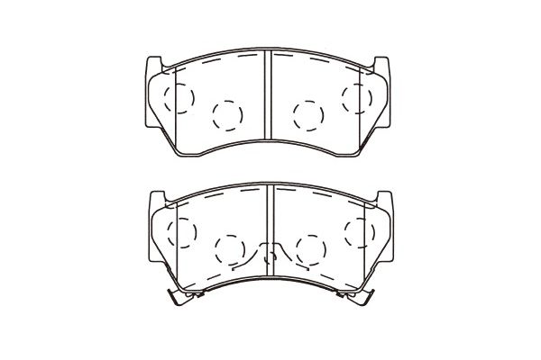 KAVO PARTS Fékbetét, mind BP-6618_KP