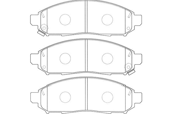 KAVO PARTS Fékbetét, mind BP-6620_KP