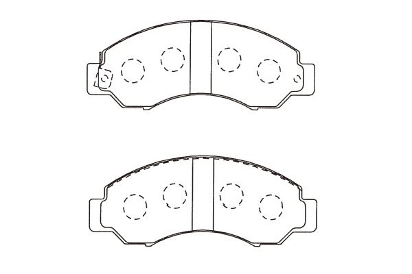 KAVO PARTS Fékbetét, mind BP-6624_KP