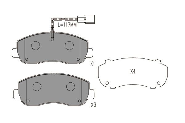 KAVO PARTS Első fékbetét BP-6635_KP