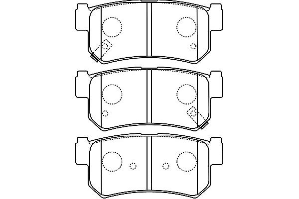 KAVO PARTS Fékbetét, mind BP-7503_KP