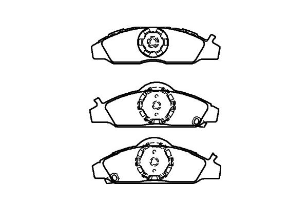 KAVO PARTS Fékbetét, mind BP-7505_KP