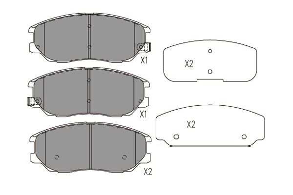 KAVO PARTS Fékbetét, mind BP-7506_KP