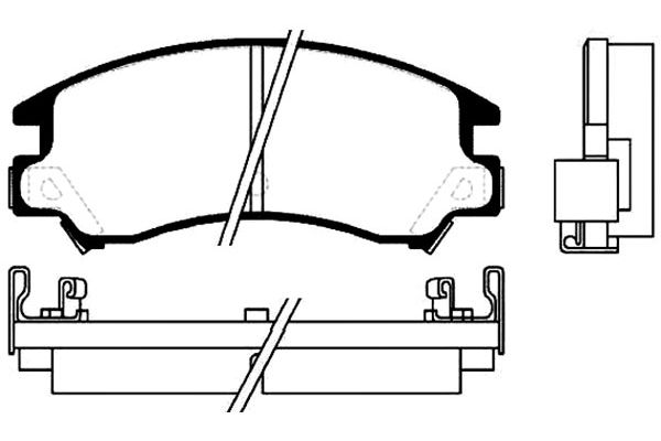 KAVO PARTS Fékbetét, mind BP-8003_KP