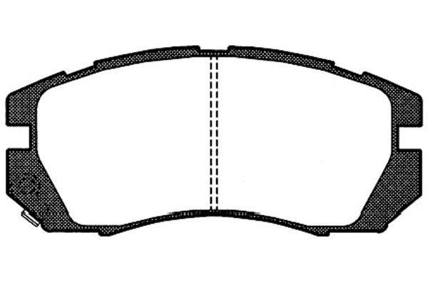 KAVO PARTS Fékbetét, mind BP-8008_KP