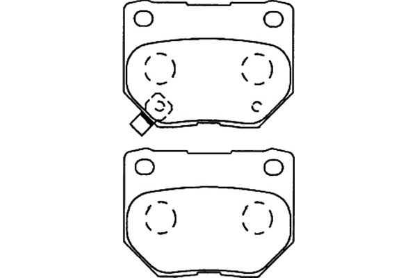 KAVO PARTS Fékbetét, mind BP-8015_KP