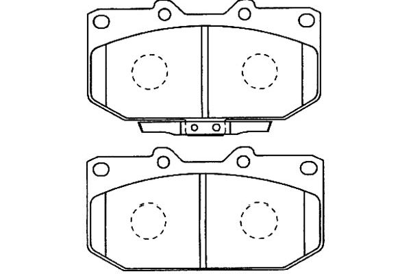 KAVO PARTS Fékbetét, mind BP-8016_KP