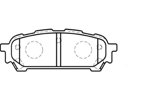 KAVO PARTS Fékbetét, mind BP-8019_KP