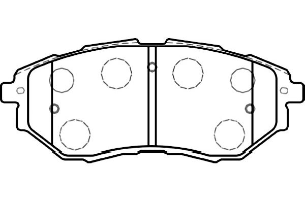 KAVO PARTS Fékbetét, mind BP-8020_KP