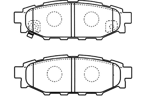 KAVO PARTS Fékbetét, mind BP-8021_KP