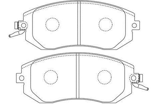 KAVO PARTS Fékbetét, mind BP-8024_KP