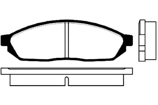 KAVO PARTS Fékbetét, mind BP-8500_KP