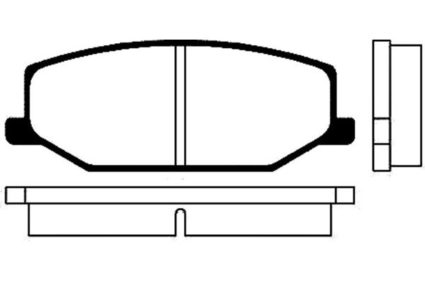 KAVO PARTS Első fékbetét BP-8501_KP