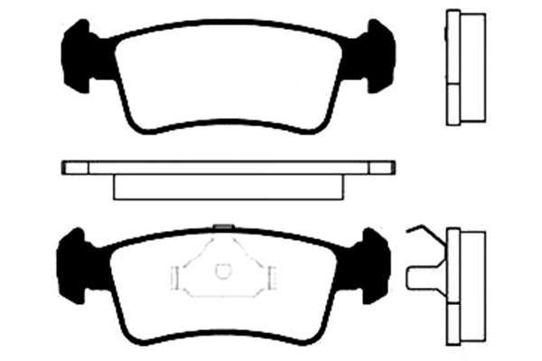 KAVO PARTS Fékbetét, mind BP-8507_KP