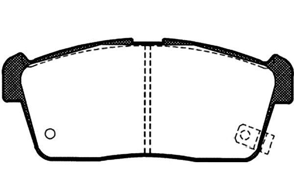 KAVO PARTS Fékbetét, mind BP-8516_KP