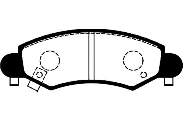 KAVO PARTS Fékbetét, mind BP-8517_KP