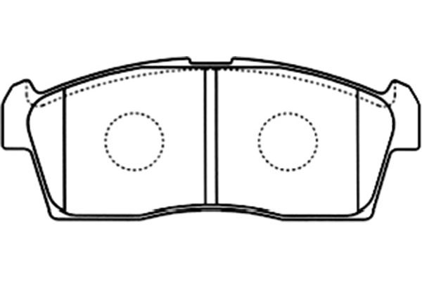 KAVO PARTS Fékbetét, mind BP-8524_KP