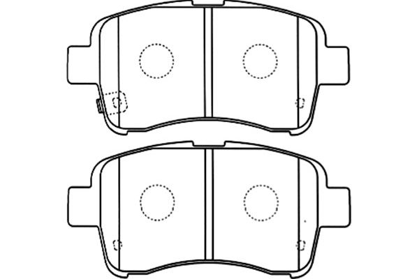 KAVO PARTS Fékbetét, mind BP-8525_KP