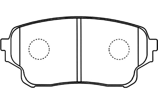 KAVO PARTS Fékbetét, mind BP-8527_KP