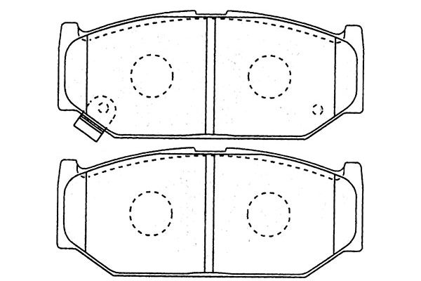 KAVO PARTS Fékbetét, mind BP-8531_KP