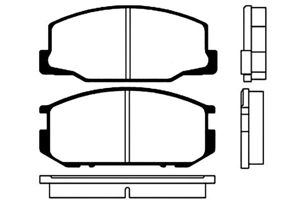 KAVO PARTS Fékbetét, mind BP-9004_KP