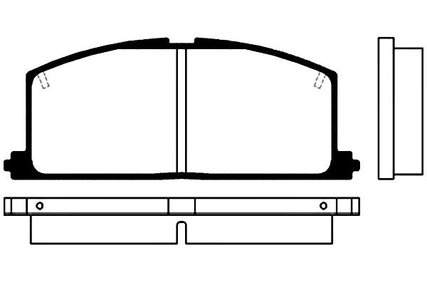 KAVO PARTS Fékbetét, mind BP-9005_KP