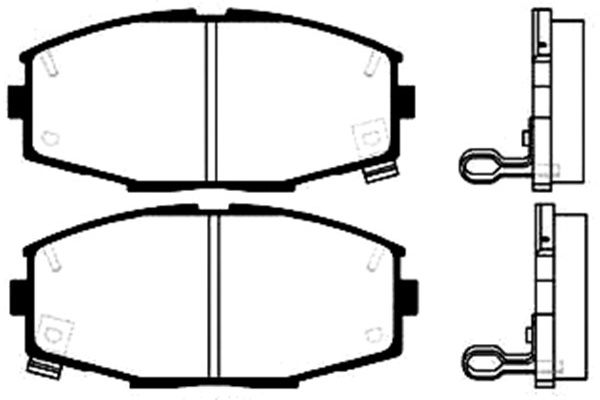 KAVO PARTS Első fékbetét BP-9008_KP