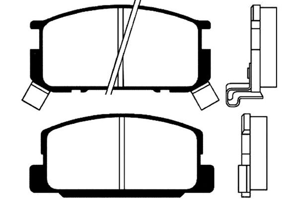 KAVO PARTS Fékbetét, mind BP-9009_KP