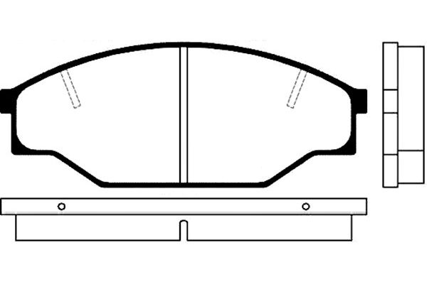 KAVO PARTS Fékbetét, mind BP-9010_KP