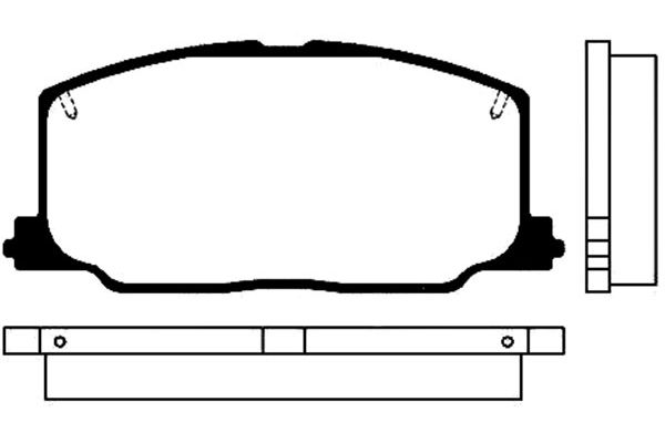 KAVO PARTS Fékbetét, mind BP-9012_KP