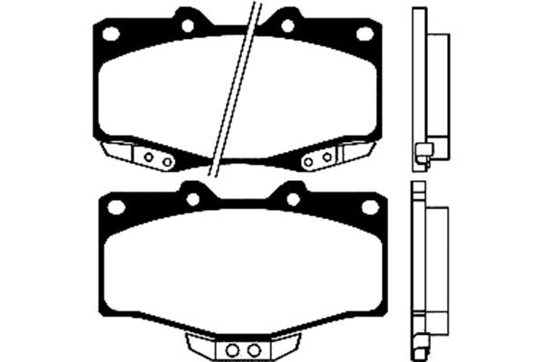 KAVO PARTS Fékbetét, mind BP-9025_KP