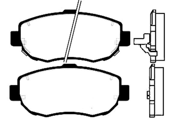 KAVO PARTS Fékbetét, mind BP-9030_KP