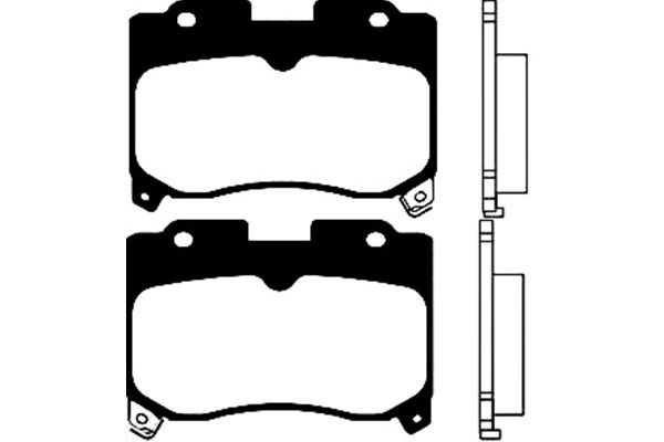 KAVO PARTS Fékbetét, mind BP-9034_KP