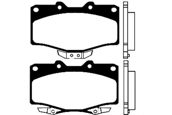 KAVO PARTS Fékbetét, mind BP-9036_KP