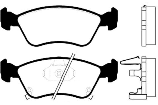 KAVO PARTS Fékbetét, mind BP-9037_KP