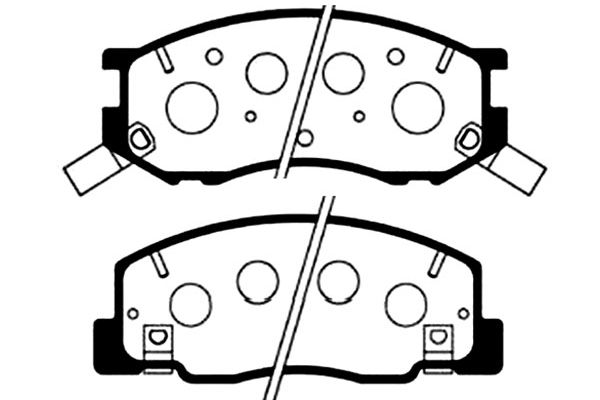 KAVO PARTS Fékbetét, mind BP-9041_KP