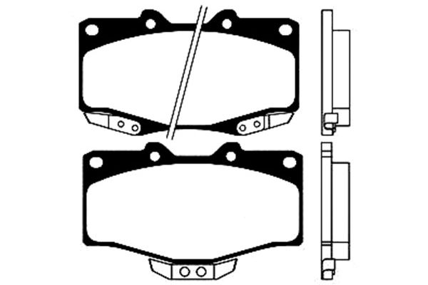 KAVO PARTS Fékbetét, mind BP-9045_KP