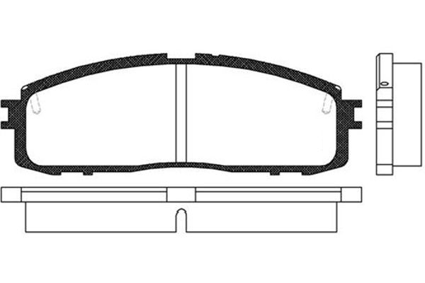 KAVO PARTS BP-9048_KP Fékbetét, mind