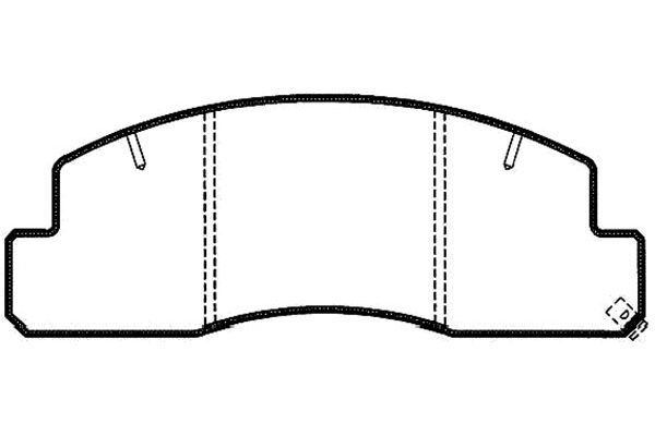 KAVO PARTS Fékbetét, mind BP-9062_KP