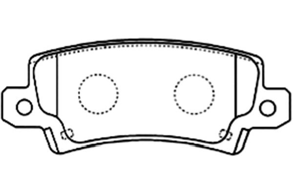 KAVO PARTS Fékbetét, mind BP-9079_KP