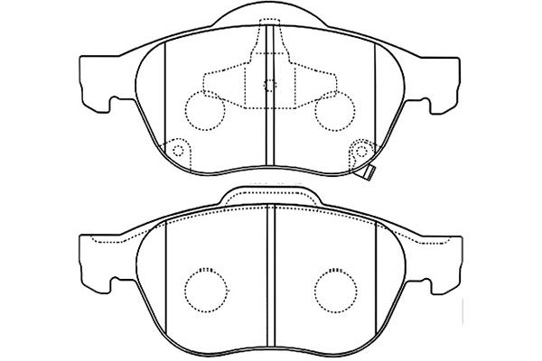 KAVO PARTS Fékbetét, mind BP-9080_KP