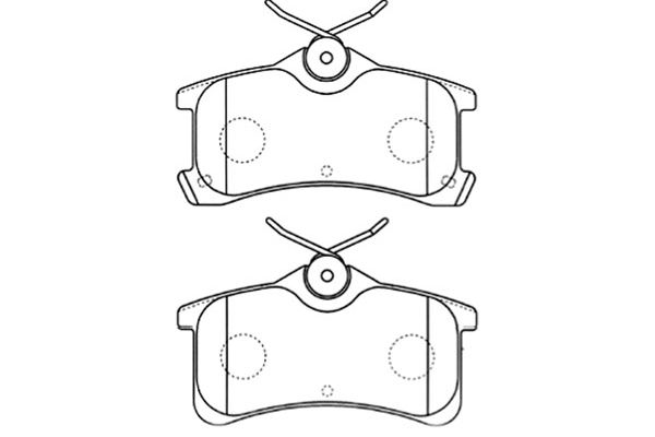 KAVO PARTS Fékbetét, mind BP-9081_KP