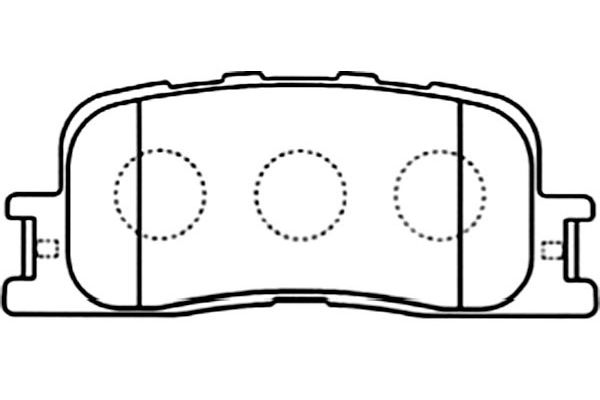 KAVO PARTS Fékbetét, mind BP-9086_KP