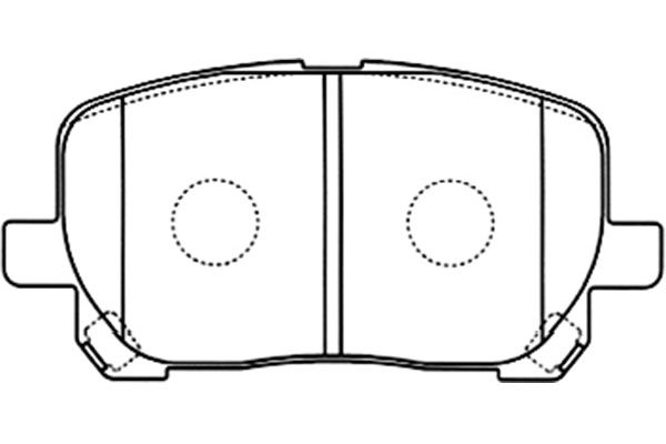 KAVO PARTS Fékbetét, mind BP-9087_KP