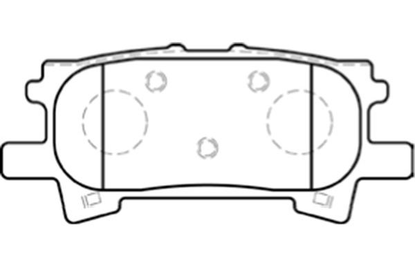 KAVO PARTS Fékbetét, mind BP-9088_KP