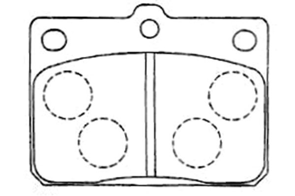 KAVO PARTS Fékbetét, mind BP-9089_KP