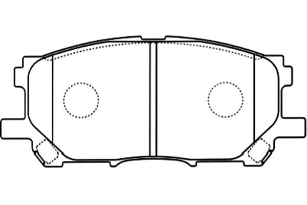 KAVO PARTS Fékbetét, mind BP-9090_KP